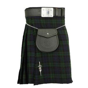 Men’s Traditional Tartan Wool Kilt Plaid, Highland Kilt